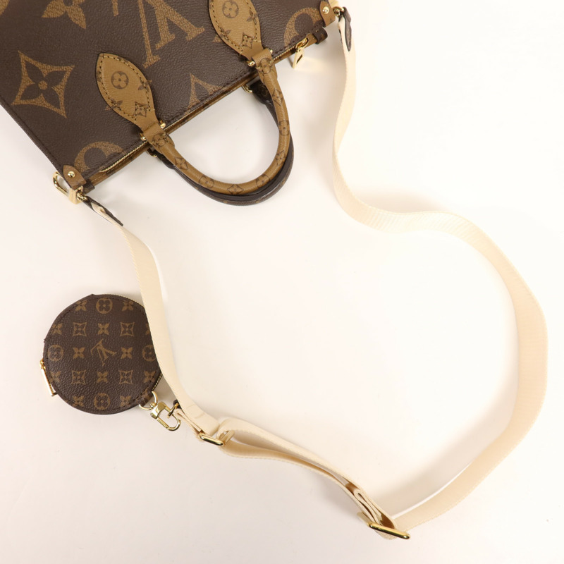 LOUIS VUITTON Monogram Giant Reverse On The Go East West金扣手挽肩背兩用袋-6
