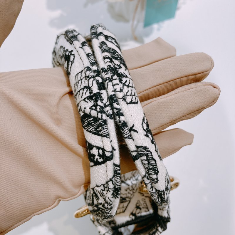 TW4538 Christian Dior 迪奧迷你黛妃 巴黎地圖刺繡 黑白限量版 Mini Lady D-Lite Bag White & Black Plan De Paris Embroidery-13