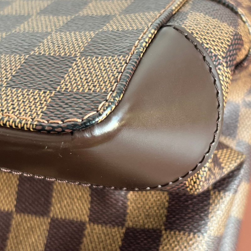 ::LOUIS VUITTON:: LV Damier Ebene Hampstead PM 經典格紋托特包 手提包 肩背包-13