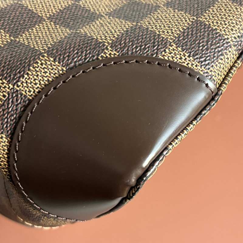 ::LOUIS VUITTON:: LV Damier Ebene Hampstead PM 經典格紋托特包 手提包 肩背包-17