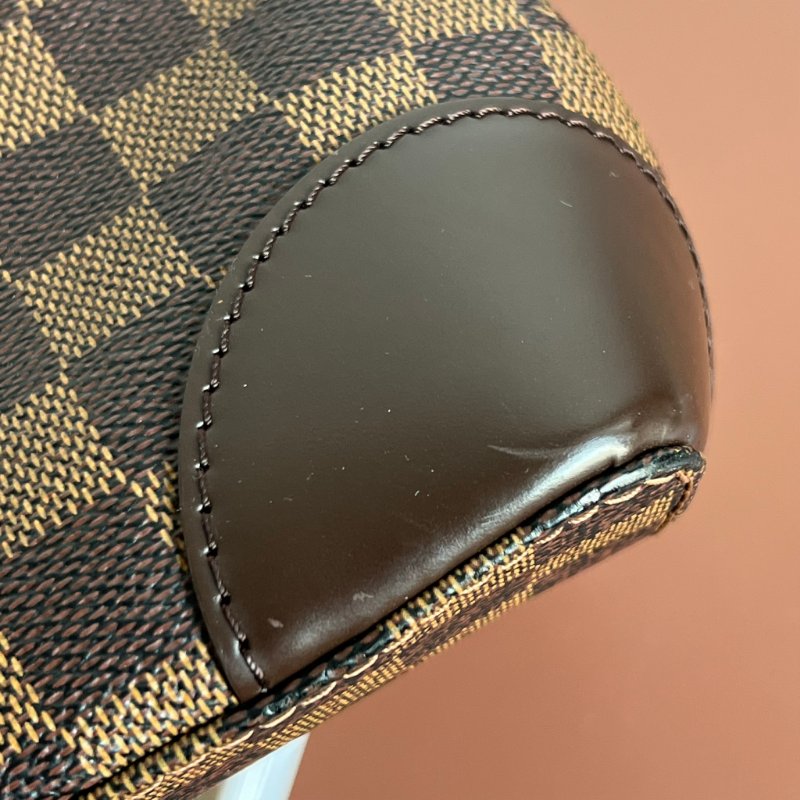 ::LOUIS VUITTON:: LV Damier Ebene Hampstead PM 經典格紋托特包 手提包 肩背包-18