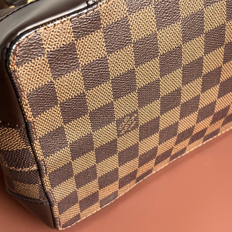 ::LOUIS VUITTON:: LV Damier Ebene Hampstead PM 經典格紋托特包 手提包 肩背包-20