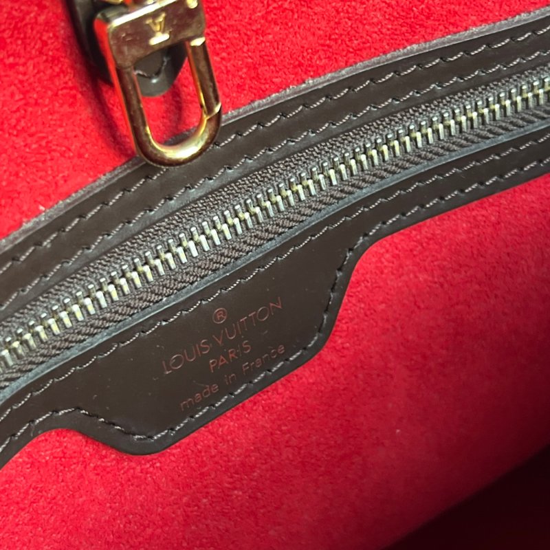 ::LOUIS VUITTON:: LV Damier Ebene Hampstead PM 經典格紋托特包 手提包 肩背包-26