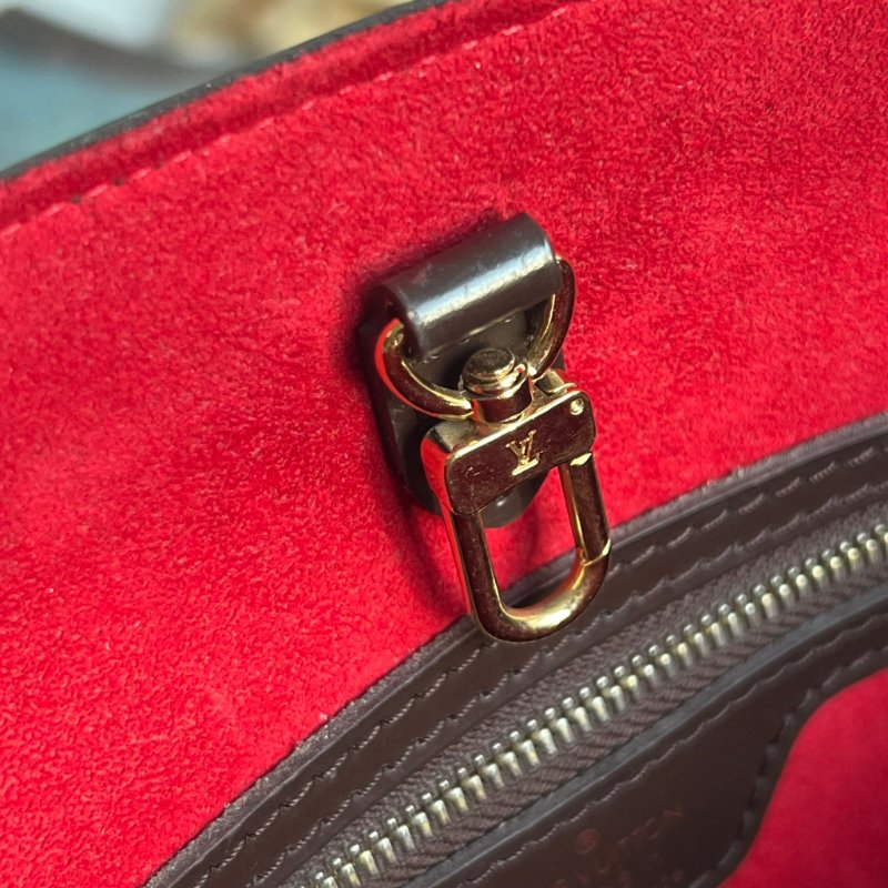 ::LOUIS VUITTON:: LV Damier Ebene Hampstead PM 經典格紋托特包 手提包 肩背包-27