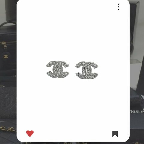 🛍️🎁 雙11🔥 11月新品上架 🔥💖 ✨罕有 香奈兒 Chanel 經典閃鑽CC耳環 🔥 香奈兒熱賣款 香奈兒經典款 耳環 CHANEL EARRING