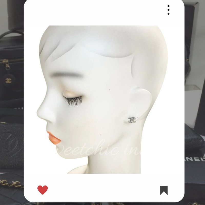 🛍️🎁 雙11🔥 11月新品上架 🔥💖 ✨罕有 香奈兒 Chanel 經典閃鑽CC耳環 🔥 香奈兒熱賣款 香奈兒經典款 耳環 CHANEL EARRING-4