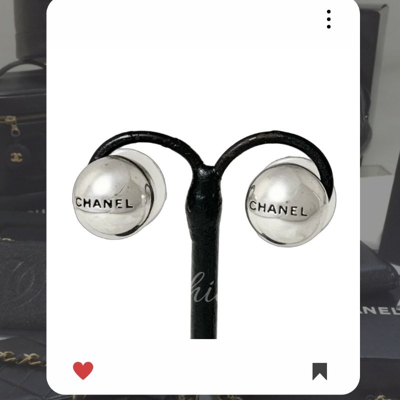🛍️🎁 雙11🔥 11月新品上架 🔥💖 ✨香奈兒 Chanel 銀色小圓珠珠耳環 🔥 香奈兒熱賣款 香奈兒經典款 耳環  CHANEL NECKLACE-0