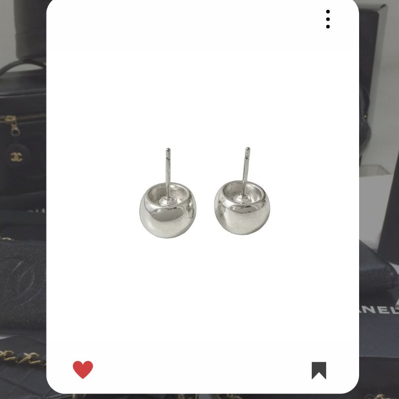 🛍️🎁 雙11🔥 11月新品上架 🔥💖 ✨香奈兒 Chanel 銀色小圓珠珠耳環 🔥 香奈兒熱賣款 香奈兒經典款 耳環  CHANEL NECKLACE-1