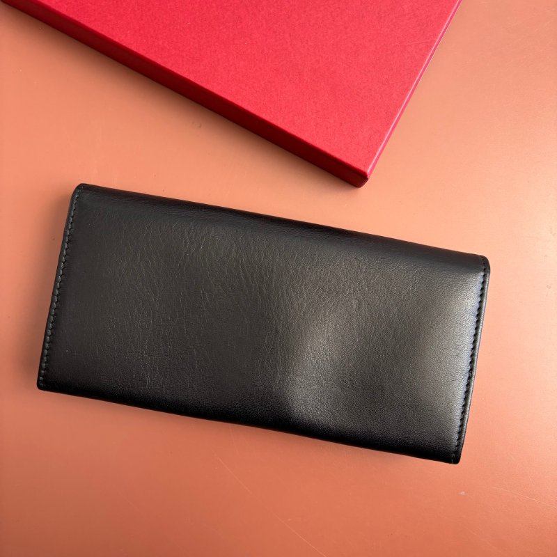 ::Salvatore Ferragamo:: Gancini Genuine Leather Long Wallet Large Capacity Black 黑色玫瑰金釦發財長夾 信封長夾-2