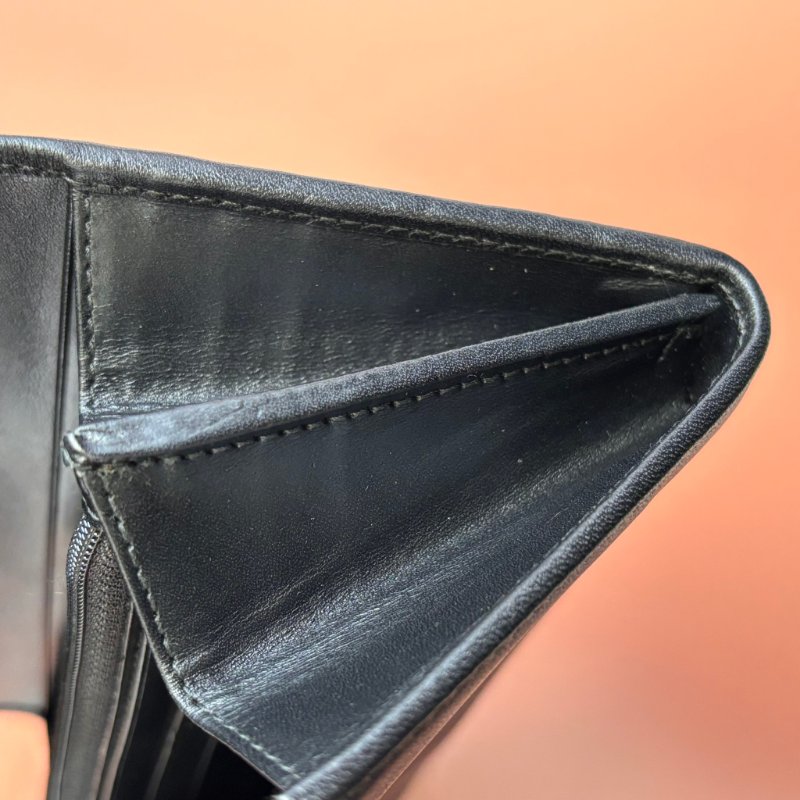 ::Salvatore Ferragamo:: Gancini Genuine Leather Long Wallet Large Capacity Black 黑色玫瑰金釦發財長夾 信封長夾-23