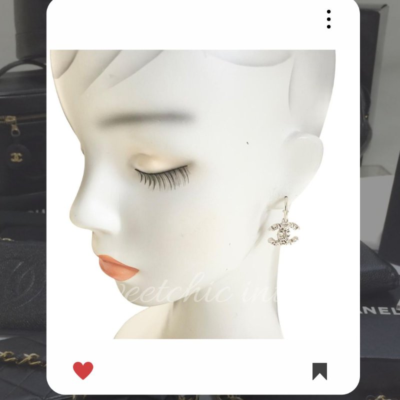 🛍️🎁 雙11🔥 11月新品上架 🔥💖 新款 香奈兒 Chanel 銀色CC 刻字LOGO 雙CC 耳環 🔥 香奈兒熱賣款 香奈兒經典款 耳環 CHANEL EARRING-3