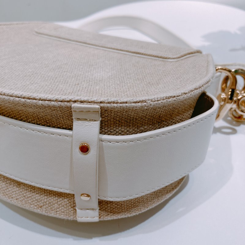 TW4542 Chloe 寇兒 經典馬鞍包 小號 Small Tess Bag Beige Cnavas/Leather-8