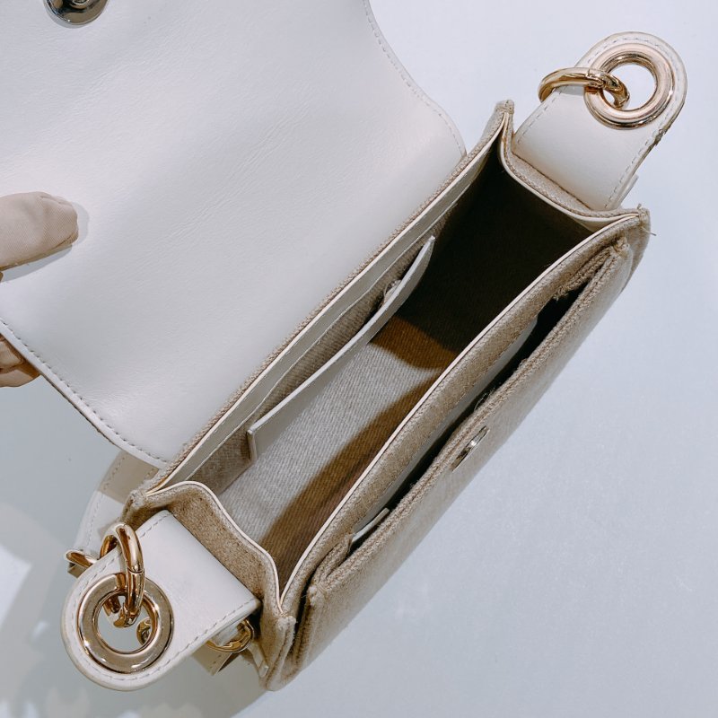 TW4542 Chloe 寇兒 經典馬鞍包 小號 Small Tess Bag Beige Cnavas/Leather-15