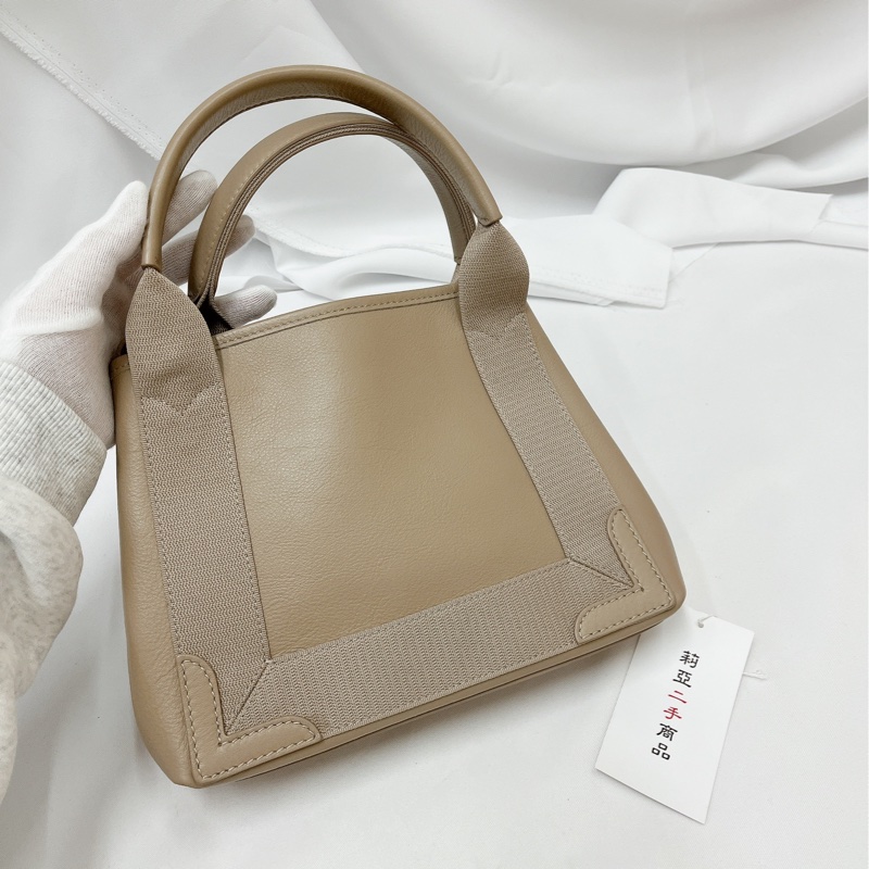 莉亞精品♡Balenciaga 奶茶托特包 XS 二手-3