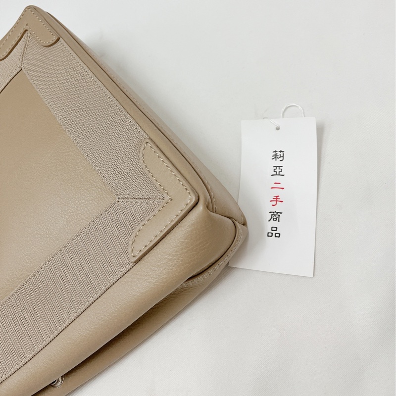 莉亞精品♡Balenciaga 奶茶托特包 XS 二手-7