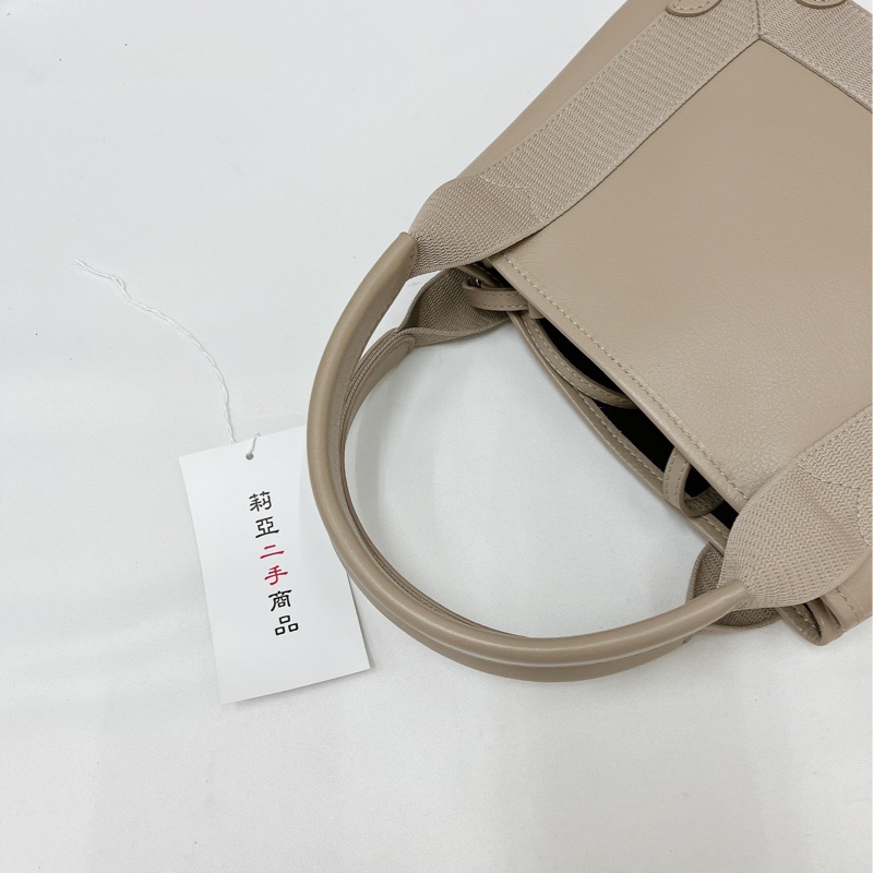 莉亞精品♡Balenciaga 奶茶托特包 XS 二手-12