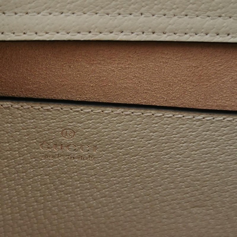 Gucci Diana系列中號牛皮雙G標識竹節手柄-7