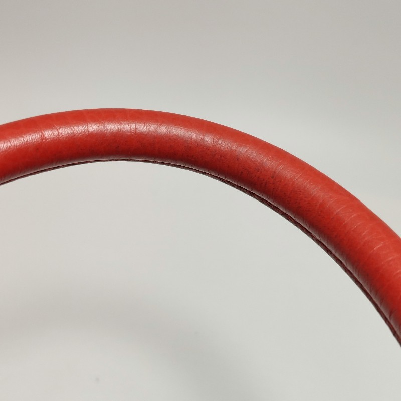 Loewe Amazona大號牛皮紅色logo壓紋加固邊角手提包-13