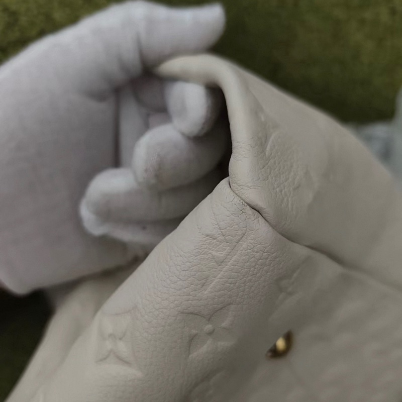 路易威登artsy手提包中號白色壓紋牛皮-8