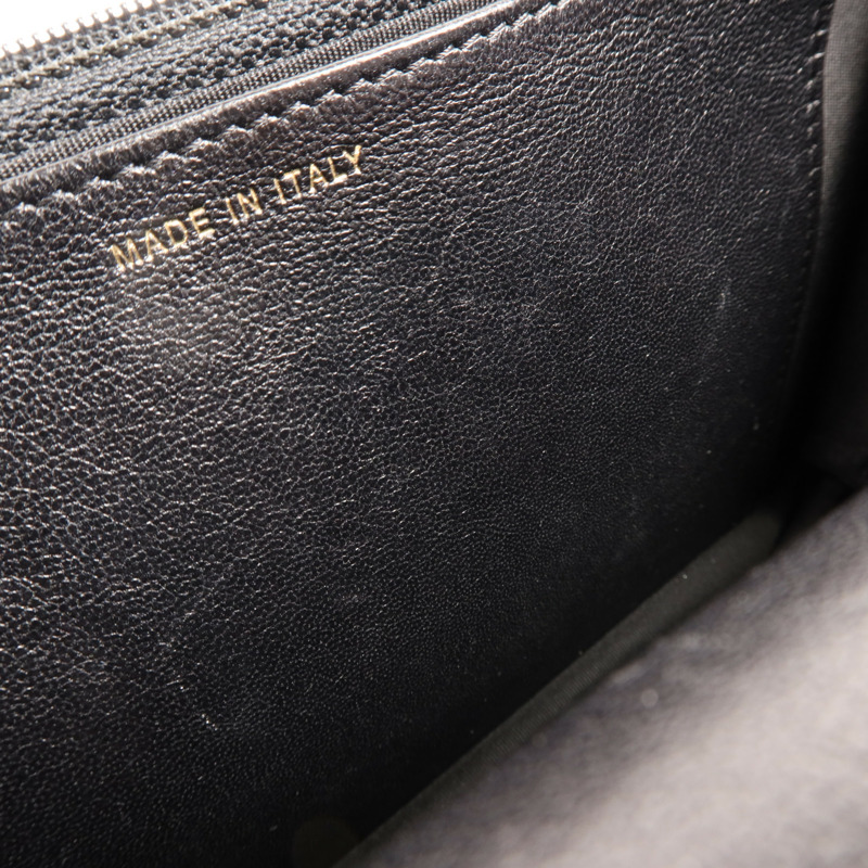 CHANEL 牛皮皮革WOC Wallet On Chain金扣鏈帶肩背袋-17