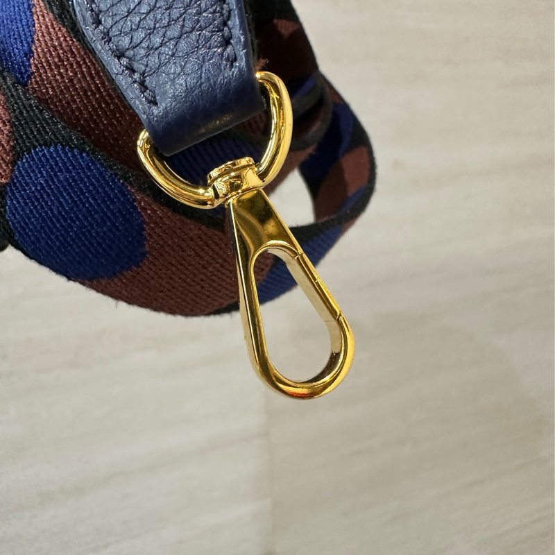 Hermes M3 bleu encre TC皮金釦 Mini Evelyne 斜背包-15