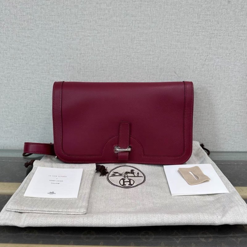 HERMES Chaine d’ancre豬鼻子鏈條風琴包27*16*2 98新配件塵袋-0