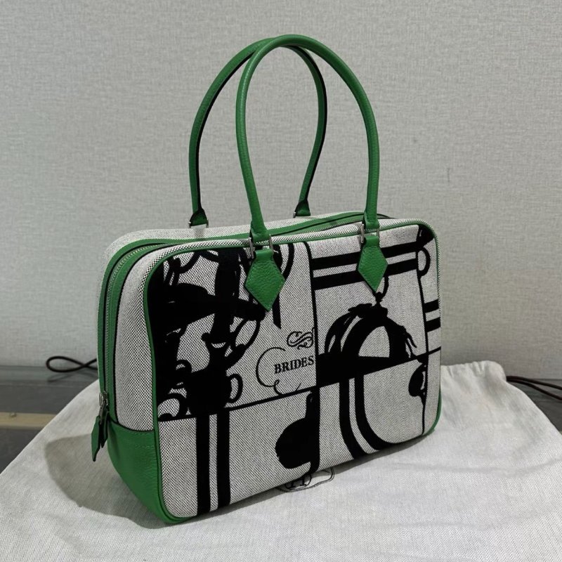 HERMES 竹子林圖騰plume 32手提包2*22*11 全新閒置配件塵袋-1