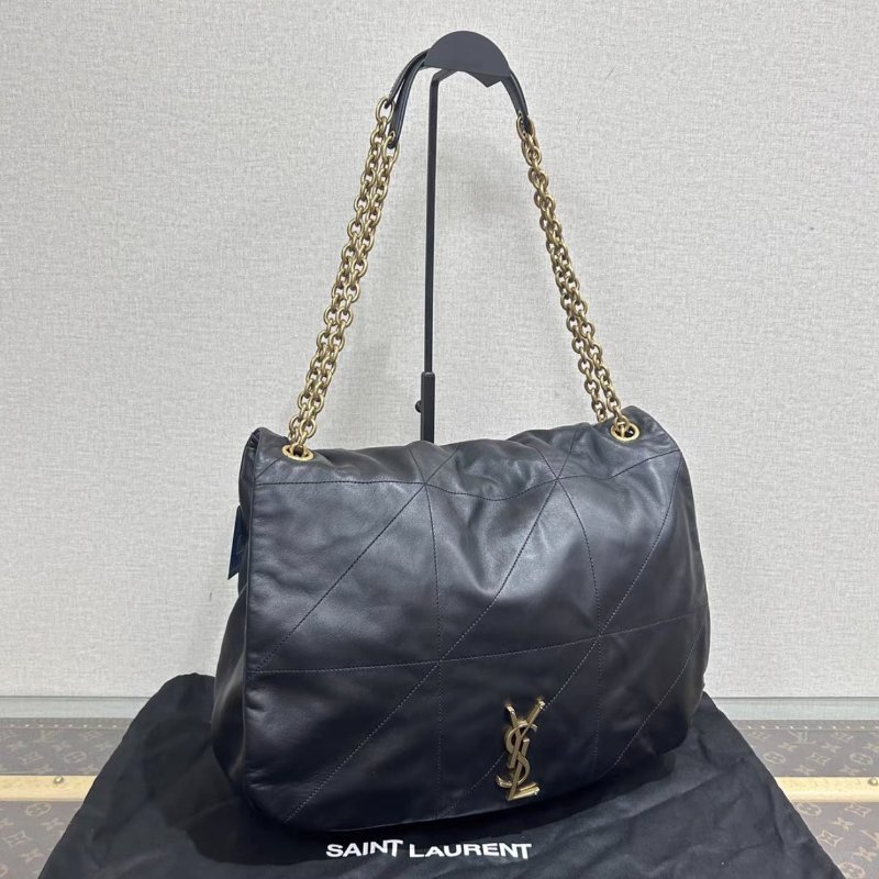 YSL 黑金Jamie4.3大號肩背斜背包機車包43*29*9 全新閒置配件塵袋-1