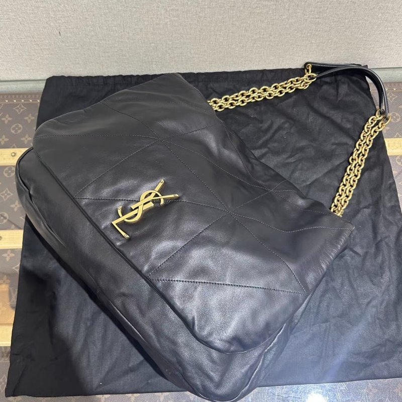 YSL 黑金Jamie4.3大號肩背斜背包機車包43*29*9 全新閒置配件塵袋-2