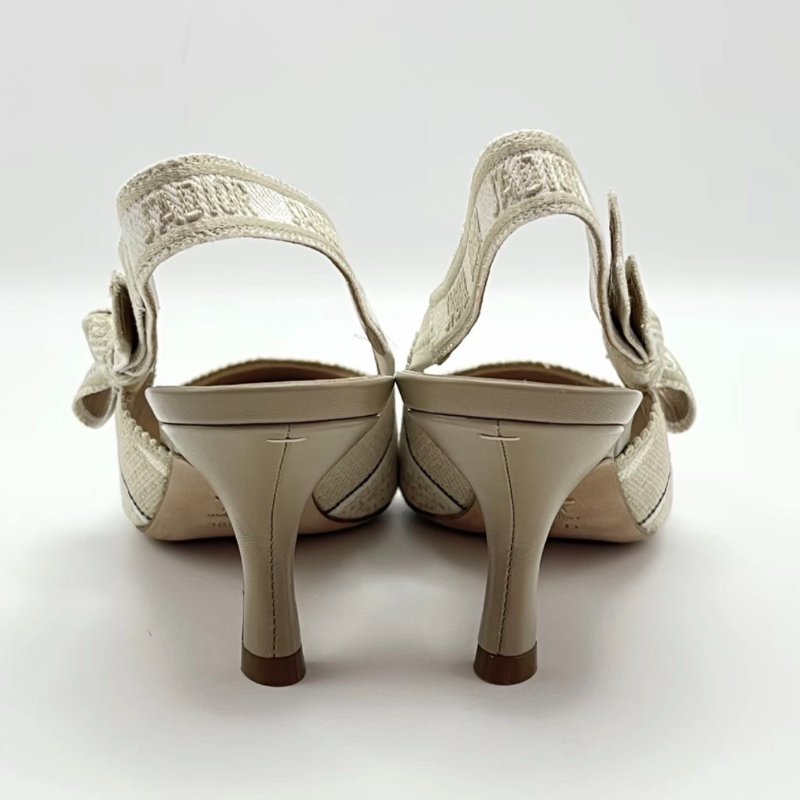 DIOR J‘Adior蝴蝶結綁帶高跟鞋 38.5號 全新閒置配件盒子塵袋-4