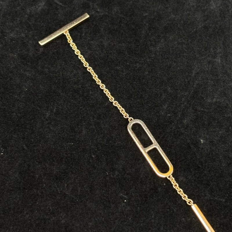 HERMES 18K玫瑰金豬鼻子手鏈 鏈長16cm 98新配件盒子-2