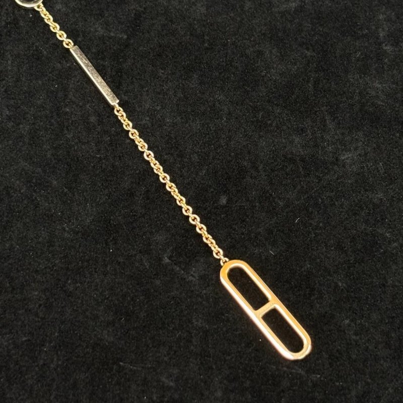 HERMES 18K玫瑰金豬鼻子手鏈 鏈長16cm 98新配件盒子-3