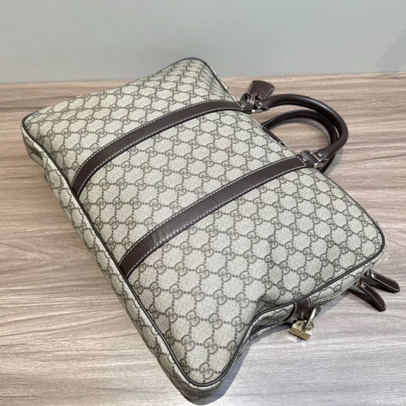 GUCCI 老花雙G手提公事包 40*30*5.5 98新配件塵袋-2