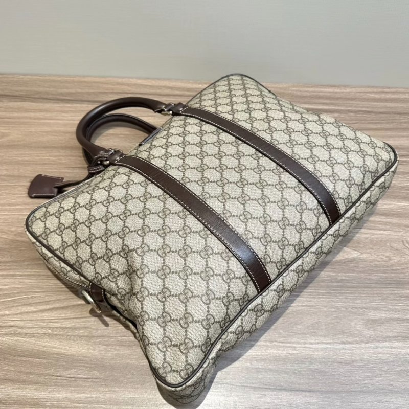 GUCCI 老花雙G手提公事包 40*30*5.5 98新配件塵袋-4
