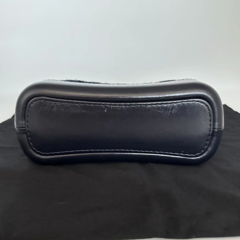 CHANEL 毛呢流浪小號肩背斜背包20*16*8 98新配件塵袋-3