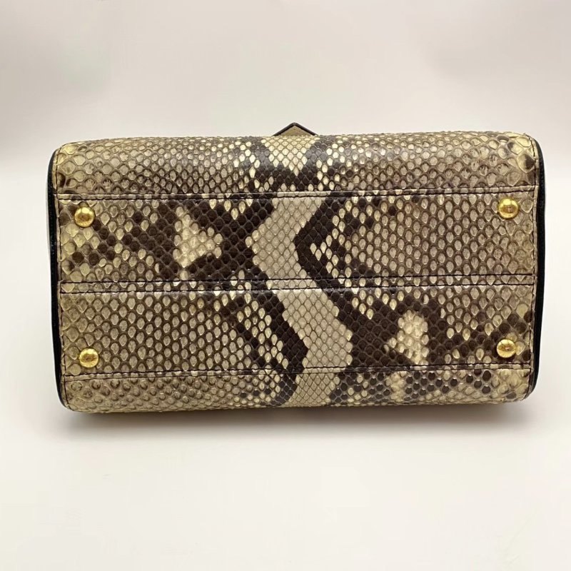 LV Doublev蛇皮拼色肩背斜背包芯片款 28*21*16 98新配件塵袋-2