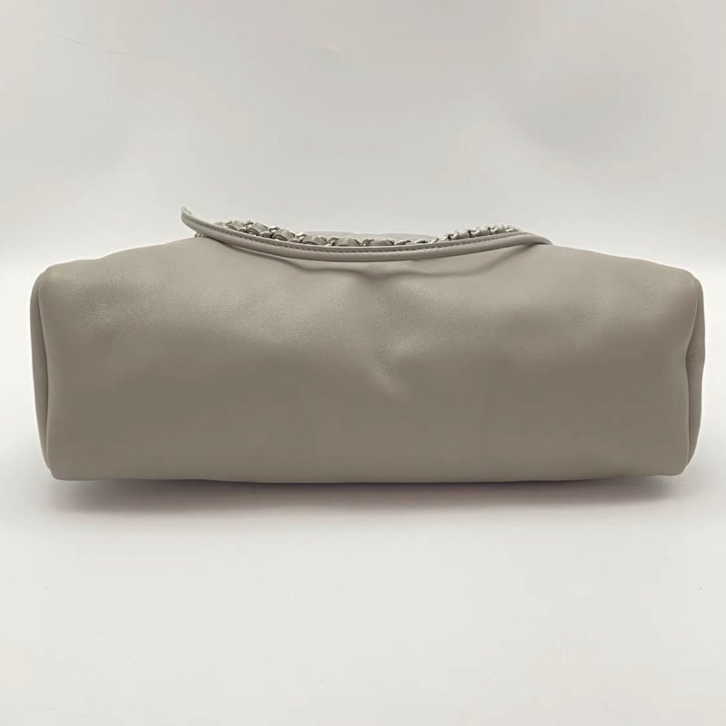 CHANEL 灰色31bag手提肩背包30*41*9 98新配件塵袋購證-3