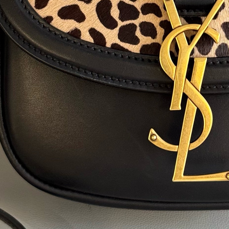 Saint Laurent 限量款小号豹紋Kaia羊皮马鞍包-12