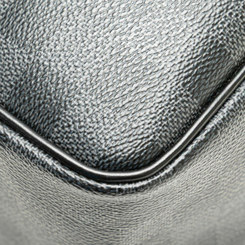 路易威登 Damier Graphite 男士黑色皮革化妝包手提包 N47625-3