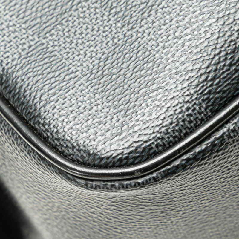 路易威登 Damier Graphite 男士黑色皮革化妝包手提包 N47625-4