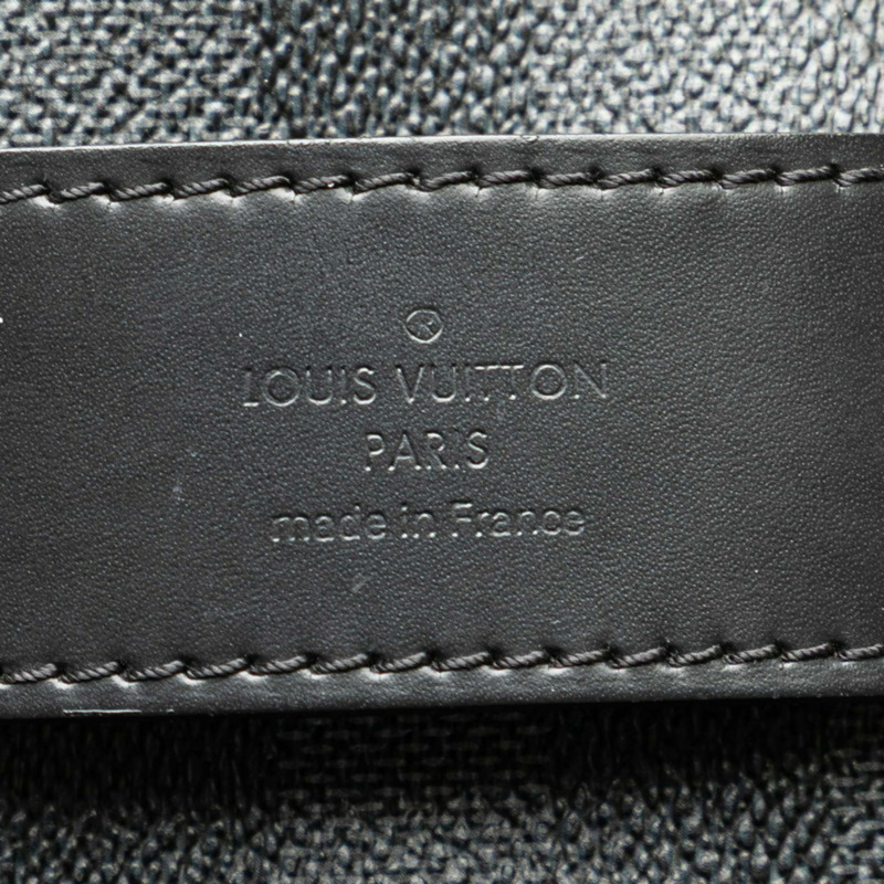 路易威登 Damier Graphite 男士黑色皮革化妝包手提包 N47625-8