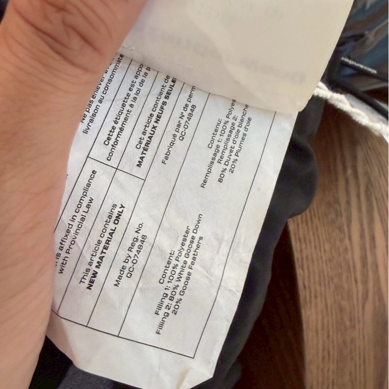 Alexander Wang 黑色短版羽絨連帽外套 S-20