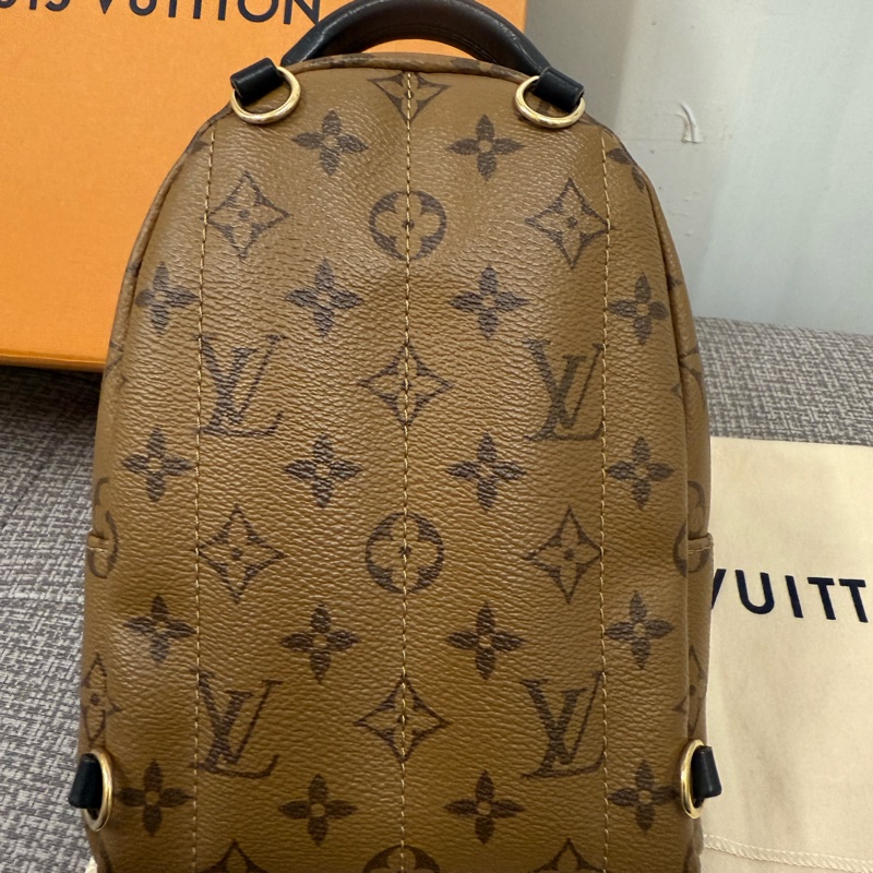 二手 正品 Louis Vuitton 路易威登 拼接迷你後背包-2
