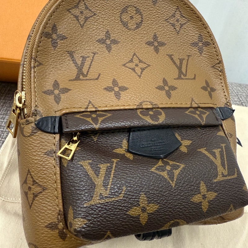 二手 正品 Louis Vuitton 路易威登 拼接迷你後背包-9