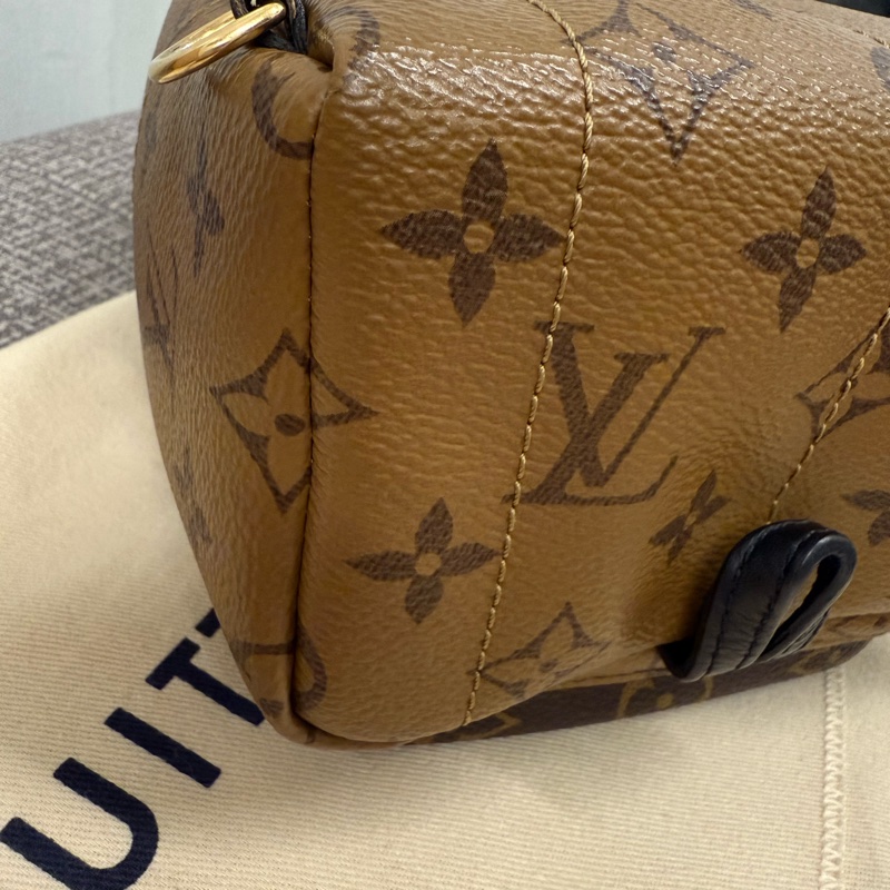 二手 正品 Louis Vuitton 路易威登 拼接迷你後背包-14