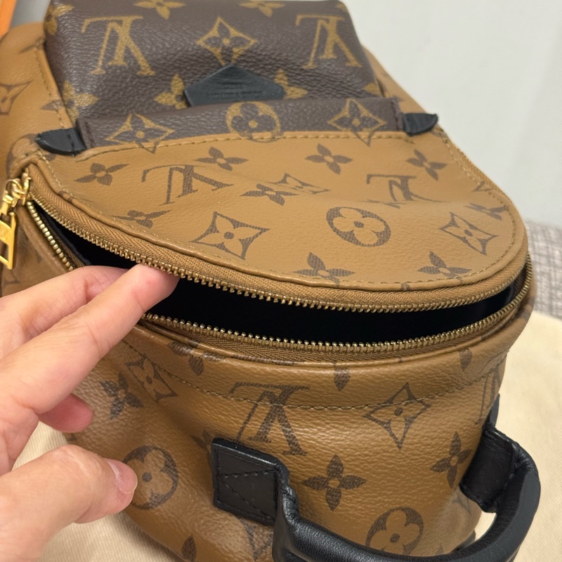 二手 正品 Louis Vuitton 路易威登 拼接迷你後背包-36