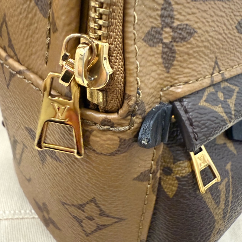 二手 正品 Louis Vuitton 路易威登 拼接迷你後背包-40