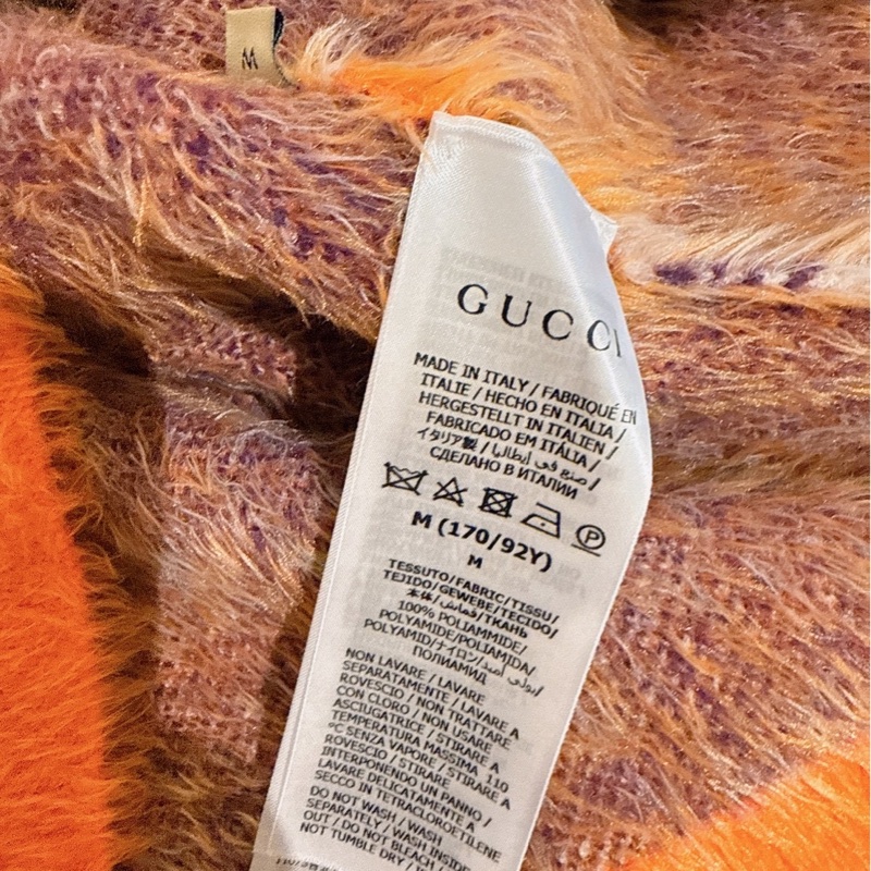 Gucci x Adidas 聯名款橘色毛衣 M-5
