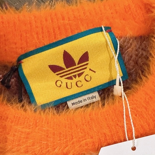 Gucci x Adidas 聯名款橘色毛衣 M-6