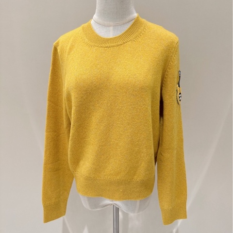 CHANEL 黃色吉他羊毛針織上衣 42碼